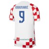 Camiseta de fútbol Croacia Kramaric 9 Primera Equipación Mundial 2022 - Hombre